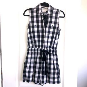 Kate Spade Gingham Broom Street Romper Size XS Excellent Condition Stunning
